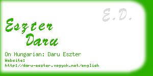 eszter daru business card